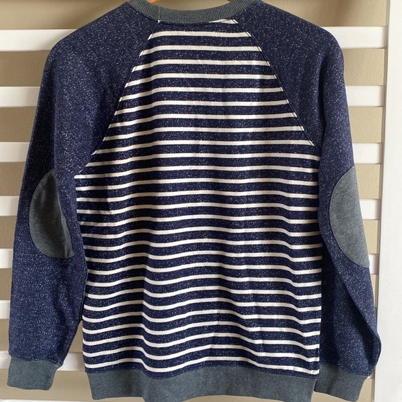 Hanna Andersson Boys Blue Striped Sweatshirt Size 12 - Picture 5 of 12
